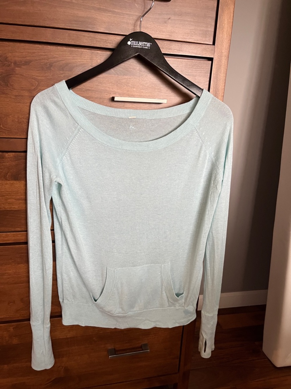 lululemon athletica aqua scoop-neck lightweight sweater